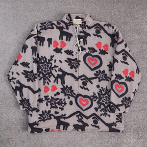 Y2K Women's Victoria Secret Sport Large Multicolor Long Sleeve Fleece Sweatshirt